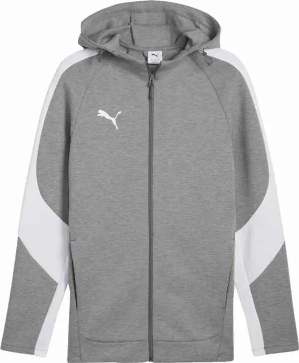 Puma Puma TEAMEVOSTRIPE HOODED JACKET Мъжко яке, сиво, размер