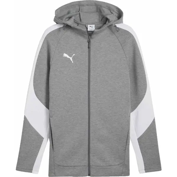 Puma Puma TEAMEVOSTRIPE HOODED JACKET Мъжко яке, сиво, размер