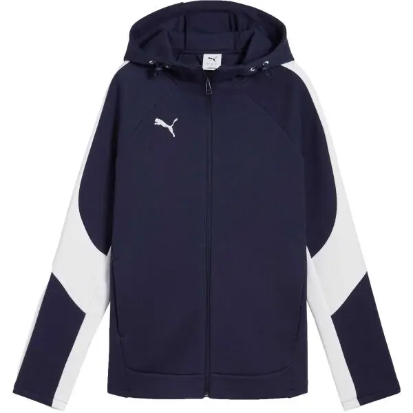 Puma Puma TEAMEVOSTRIPE HOODED JACKET W Дамско спортно яке, тъмносин, размер