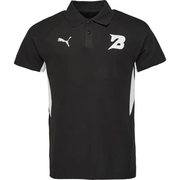 Puma Puma TEAMEVOSTRIPE POLO Мъжка тениска с яка, черно, размер