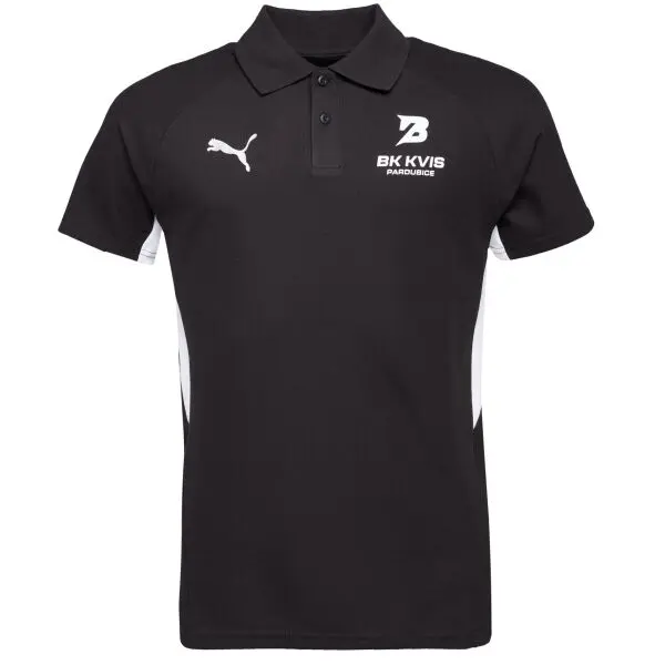 Puma Puma TEAMEVOSTRIPE POLO Мъжка тениска с яка, черно, размер
