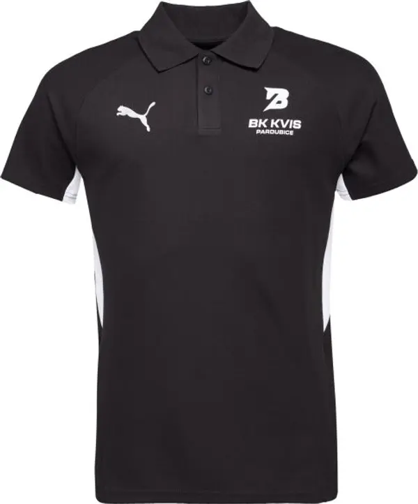Puma Puma TEAMEVOSTRIPE POLO Мъжка тениска с яка, черно, размер
