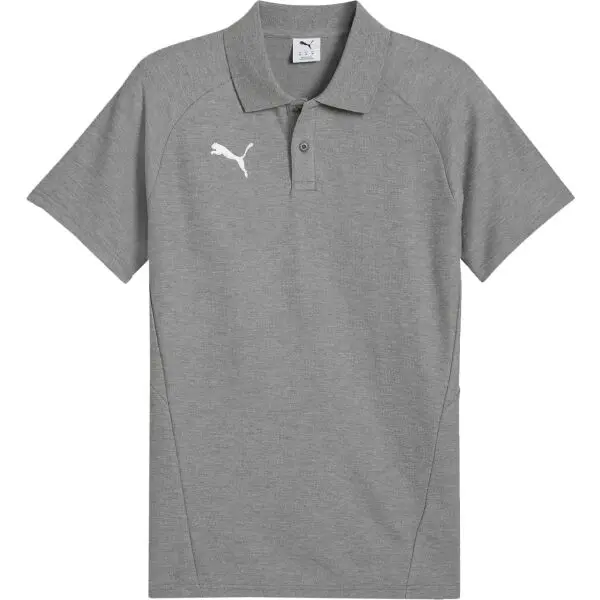 Puma Puma TEAMEVOSTRIPE POLO Мъжка тениска с яка, сиво, размер