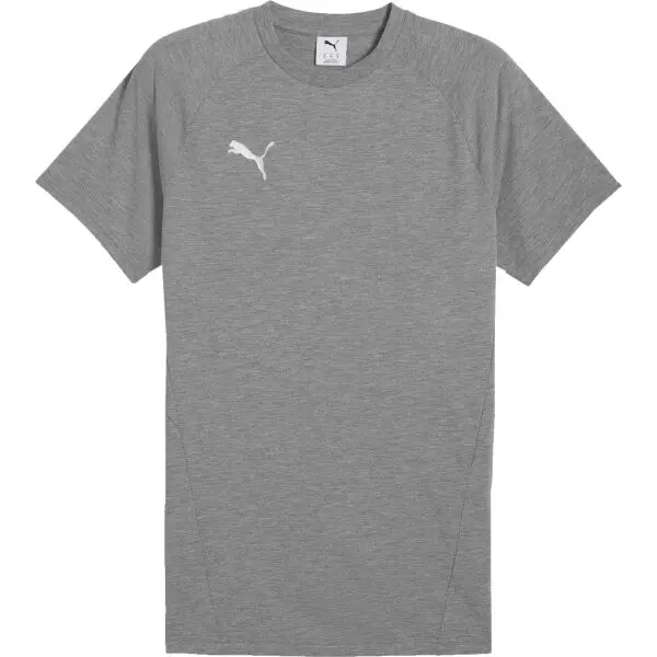 Puma Puma TEAMEVOSTRIPE TEE Мъжка тениска, сиво, размер XXXL