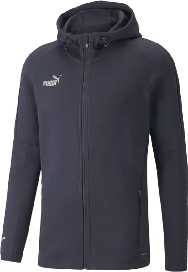 Puma Puma TEAMFINAL CASUALS HOODED Футболно яке, тъмносин, размер