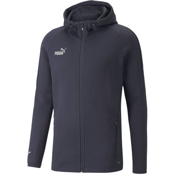 Puma Puma TEAMFINAL CASUALS HOODED Футболно яке, тъмносин, размер