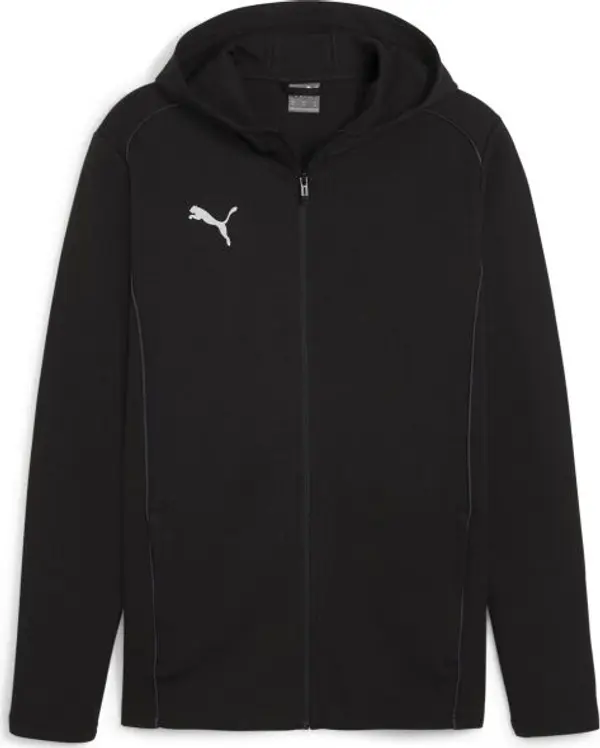 Puma Puma TEAMFINAL CASUALS HOODED JACKET Мъжко спортно горнище, черно, размер