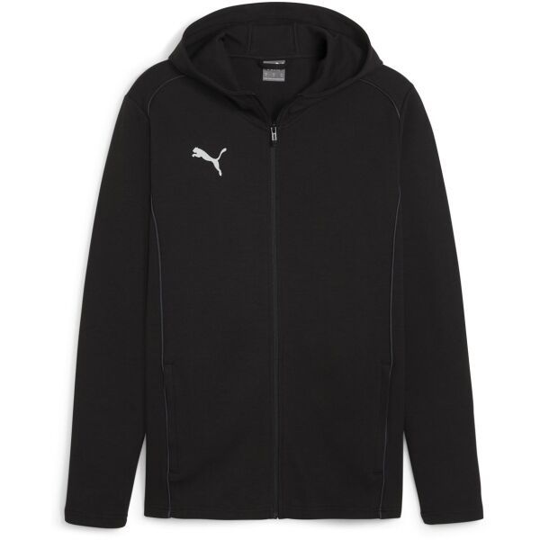 Puma Puma TEAMFINAL CASUALS HOODED JACKET Мъжко спортно горнище, черно, размер