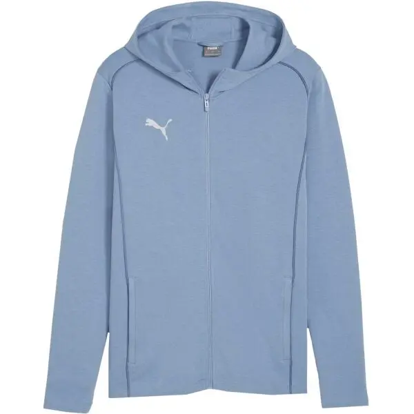 Puma Puma TEAMFINAL CASUALS HOODED JACKET Мъжко спортно горнище, светлосиньо, размер