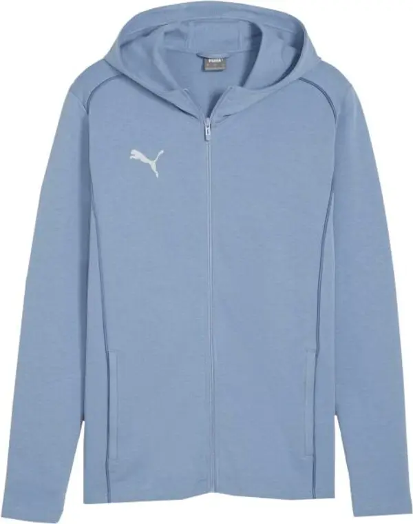 Puma Puma TEAMFINAL CASUALS HOODED JACKET Мъжко спортно горнище, светлосиньо, размер XXXL
