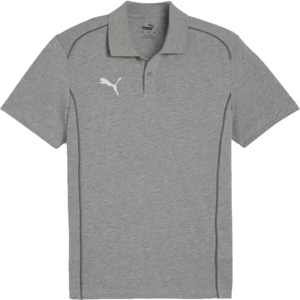 Puma Puma TEAMFINAL CASUALS POLO Мъжка тениска с яка, сиво, размер