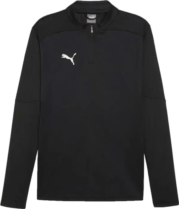 Puma Puma TEAMFINAL TRAINING 1/4 ZIP Мъжка футболна блуза, черно, размер