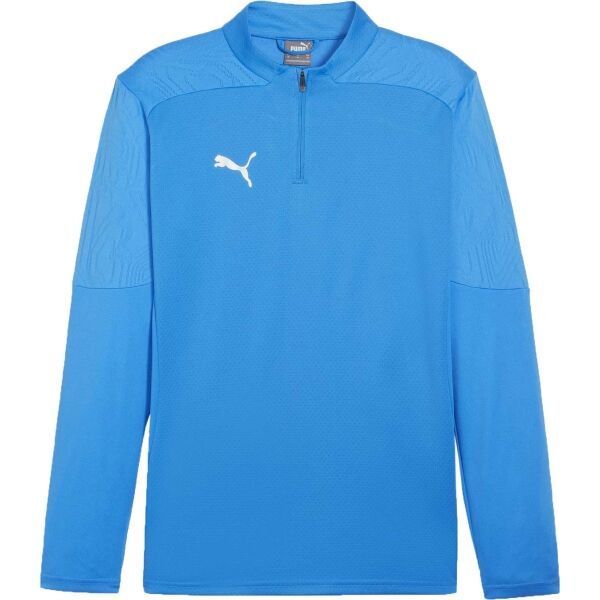 Puma Puma TEAMFINAL TRAINING 1/4 ZIP Мъжка футболна блуза, светлосиньо, размер