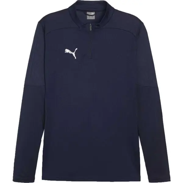 Puma Puma TEAMFINAL TRAINING 1/4 ZIP Мъжка футболна блуза, тъмносин, размер
