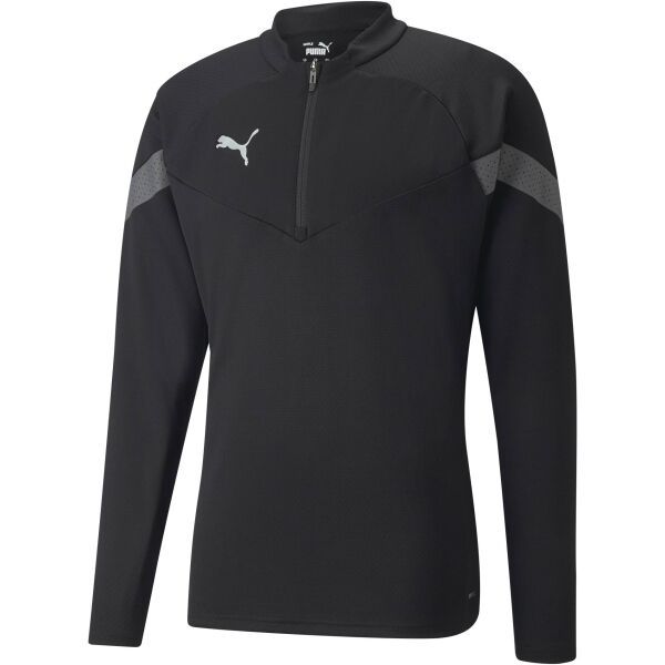 Puma Puma TEAMFINAL TRAINING 1/4 ZIP TOP Мъжко спортно горнище, черно, размер