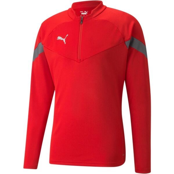 Puma Puma TEAMFINAL TRAINING 1/4 ZIP TOP Мъжко спортно горнище, червено, размер
