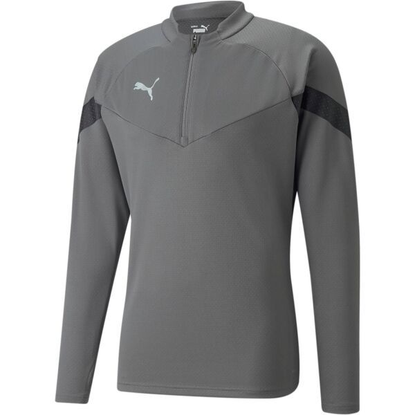 Puma Puma TEAMFINAL TRAINING 1/4 ZIP TOP Мъжко спортно горнище, сиво, размер