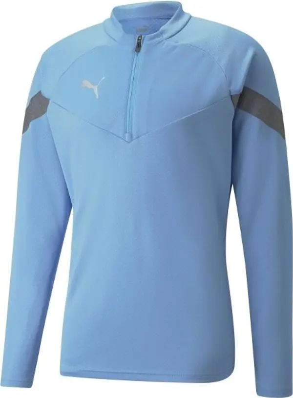 Puma Puma TEAMFINAL TRAINING 1/4 ZIP TOP Мъжко спортно горнище, светлосиньо, размер