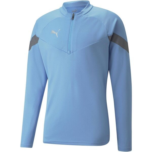 Puma Puma TEAMFINAL TRAINING 1/4 ZIP TOP Мъжко спортно горнище, светлосиньо, размер