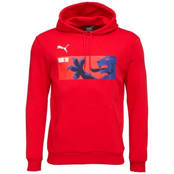 Puma Puma TEAMGOAL 23 CAUSALS HOODY Мъжки футболен суитшърт, червено, размер