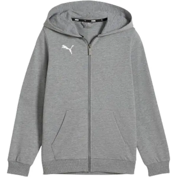 Puma Puma TEAMGOAL CASUALS HOODED JACKET Суитшърт за момчета, сиво, размер