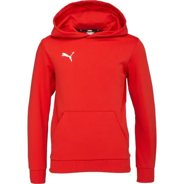Puma Puma TEAMGOAL CASUALS HOODY JR Детски суитшърт, червено, размер
