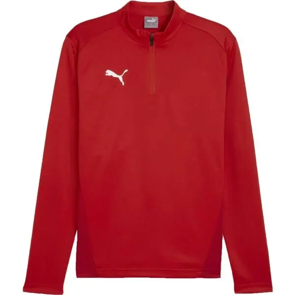 Puma Puma TEAMGOAL TRAINING 1/4 ZIP TOP Мъжка тениска, червено, размер