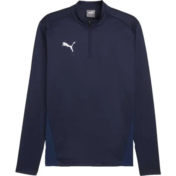 Puma Puma TEAMGOAL TRAINING 1/4 ZIP TOP Мъжка тениска, тъмносин, размер