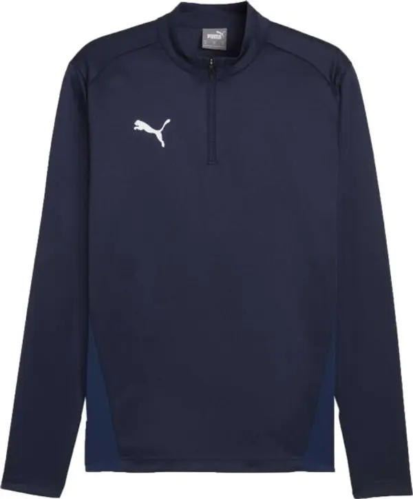 Puma Puma TEAMGOAL TRAINING 1/4 ZIP TOP Мъжка тениска, тъмносин, размер