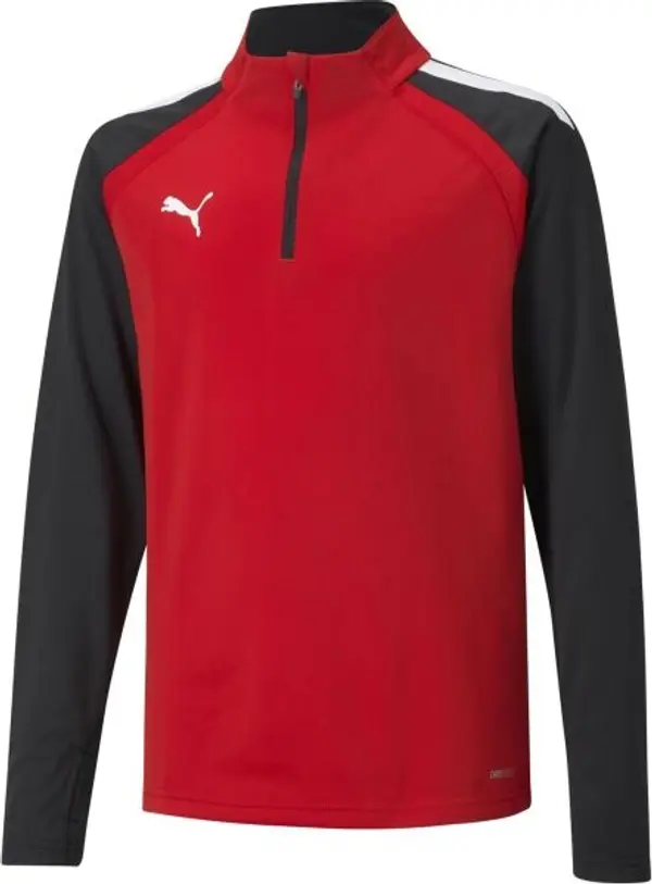 Puma Puma TEAMLIGA 1/4 ZIP TOP JR Детски футболен суитшърт, червено, размер