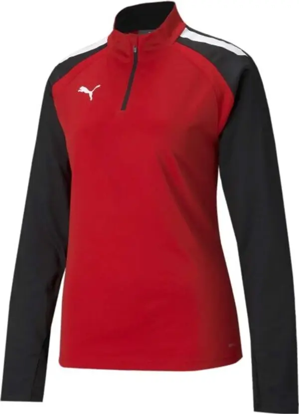 Puma Puma TEAMLIGA 1/4 ZIP TOP Мъжки футболен суитшърт, червено, размер