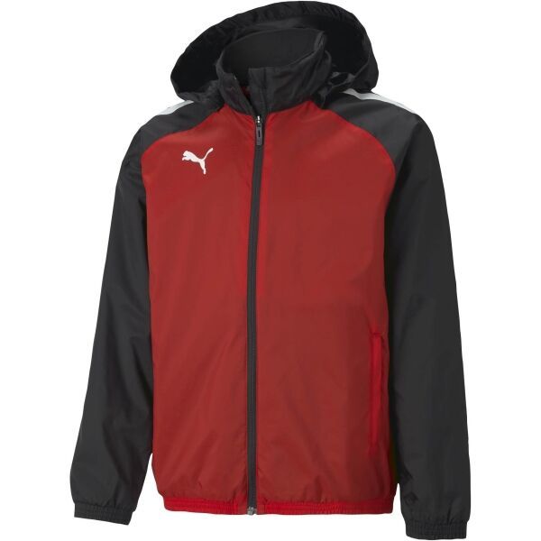 Puma Puma TEAMLIGA ALL WEATHER JKT JR Яке за момчета, черно, размер