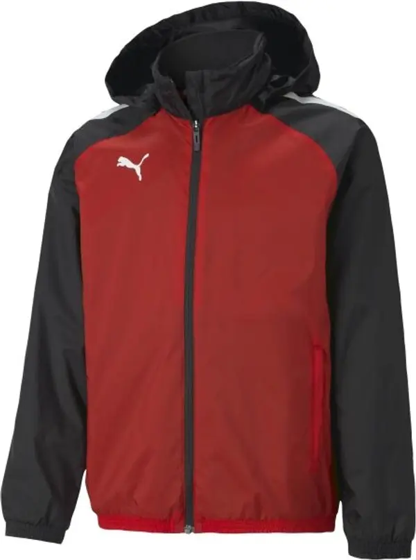 Puma Puma TEAMLIGA ALL WEATHER JKT JR Яке за момчета, черно, размер