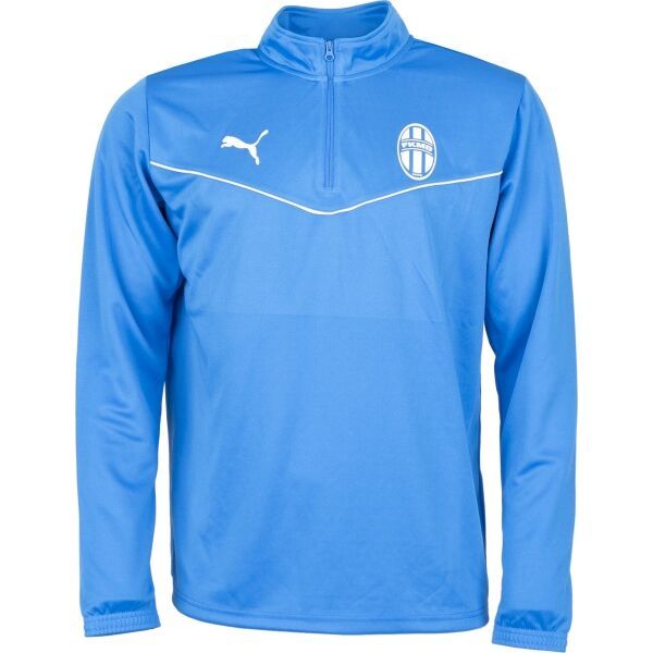 Puma Puma TEAMRISE 1 4 ZIP TOP JR Суитшърт за момчета, синьо, размер