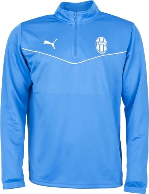 Puma Puma TEAMRISE 1 4 ZIP TOP JR Суитшърт за момчета, синьо, размер XXL