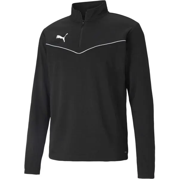 Puma Puma TEAMRISE 1 4 ZIP TOP Мъжко горнище, черно, размер