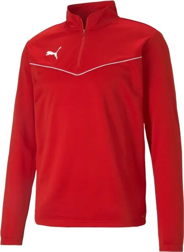 Puma Puma TEAMRISE 1 4 ZIP TOP Мъжко горнище, червено, размер