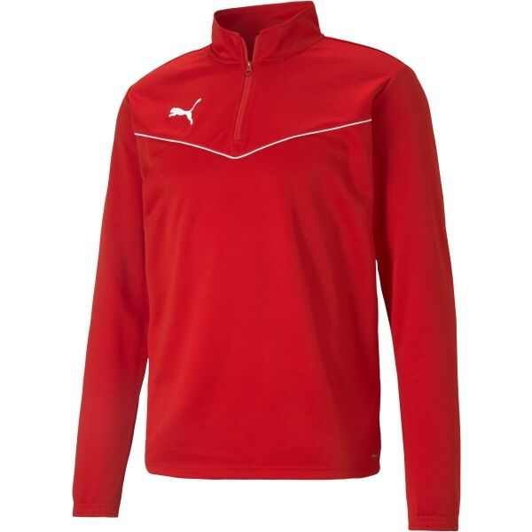 Puma Puma TEAMRISE 1 4 ZIP TOP Мъжко горнище, червено, размер
