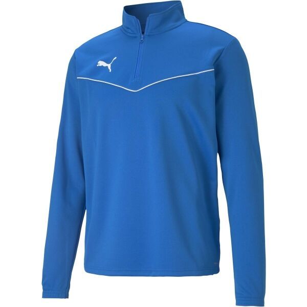 Puma Puma TEAMRISE 1 4 ZIP TOP Мъжко горнище, синьо, размер