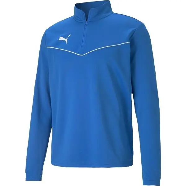 Puma Puma TEAMRISE 1 4 ZIP TOP Мъжко горнище, синьо, размер