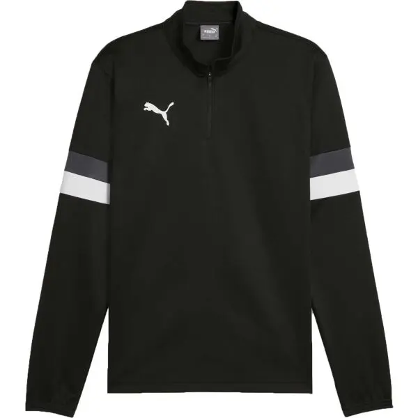 Puma Puma TEAMRISE 1/4 ZIP TOP Мъжко горнище, черно, размер
