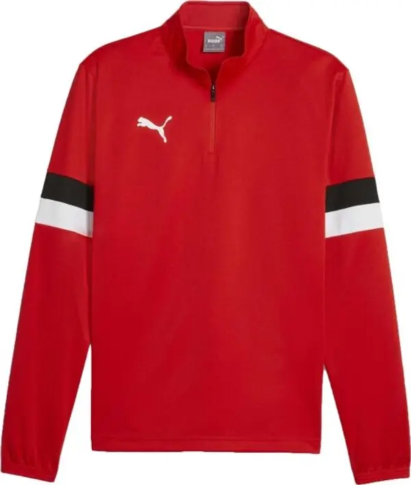 Puma Puma TEAMRISE 1/4 ZIP TOP Мъжко горнище, червено, размер