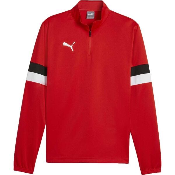 Puma Puma TEAMRISE 1/4 ZIP TOP Мъжко горнище, червено, размер