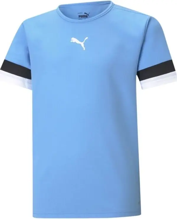 Puma Puma TEAMRISE JERSEY JR Детска тениска, светлосиньо, размер