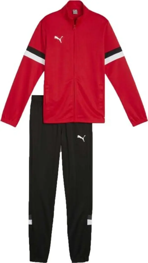 Puma Puma TEAMRISE TRACKSUIT JR Детски спортен комплект, червено, размер