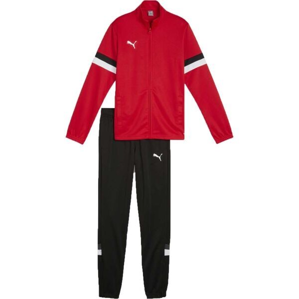 Puma Puma TEAMRISE TRACKSUIT JR Детски спортен комплект, червено, размер