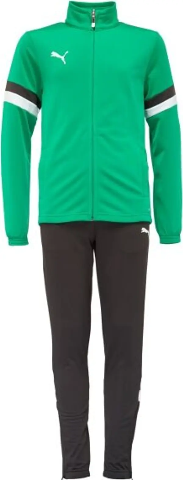 Puma Puma TEAMRISE TRACKSUIT JR Детски спортен комплект, зелено, размер