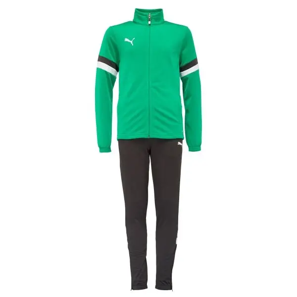 Puma Puma TEAMRISE TRACKSUIT JR Детски спортен комплект, зелено, размер