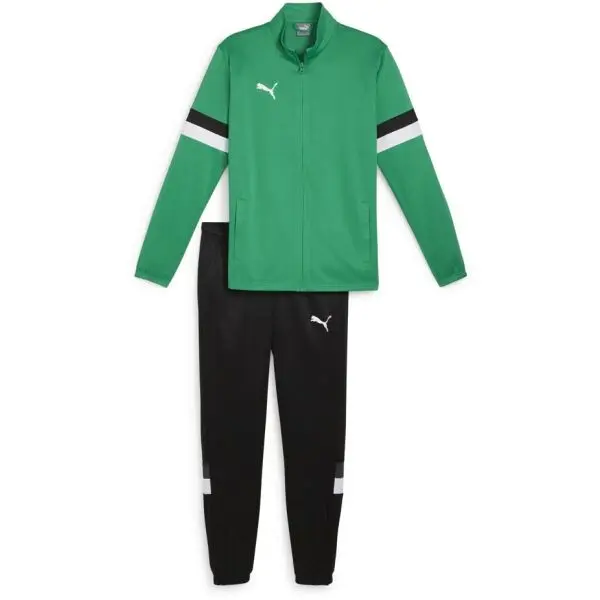 Puma Puma TEAMRISE TRACKSUIT Мъжки спортен комплект, зелено, размер