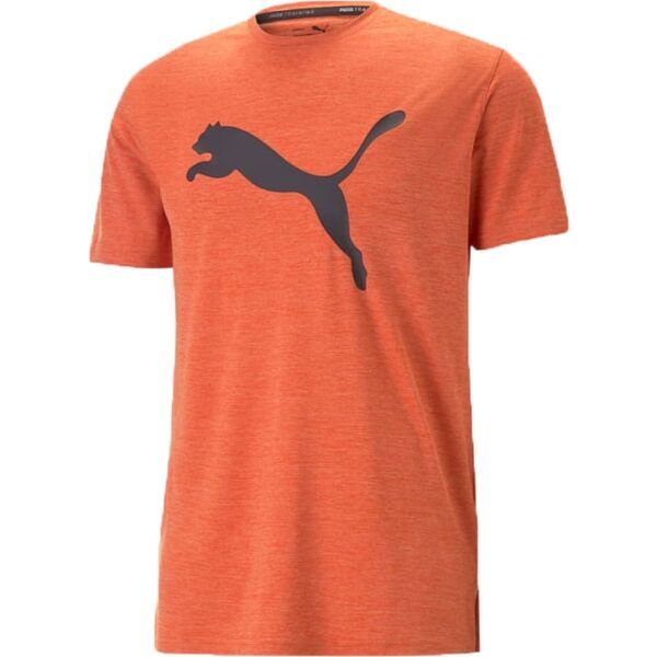 Puma Puma TRAIN FAV HEATHER CAT TEE Мъжка спортна тениска, оранжево, размер